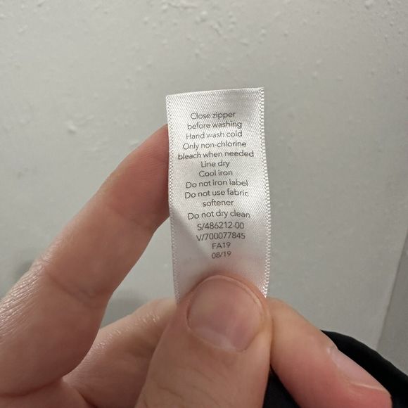 Athleta Tights Pants Womens 8 Black Interstellar Split Hem Zip Waist Travel - Picture 11 of 11